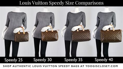 lv speedy size chart